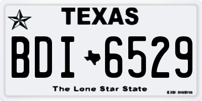 TX license plate BDI6529