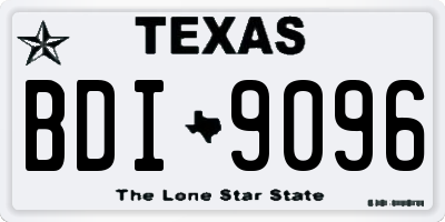 TX license plate BDI9096