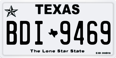 TX license plate BDI9469