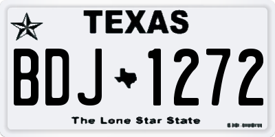 TX license plate BDJ1272