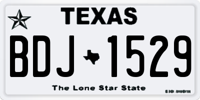 TX license plate BDJ1529
