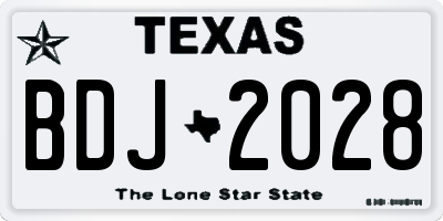 TX license plate BDJ2028