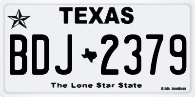 TX license plate BDJ2379