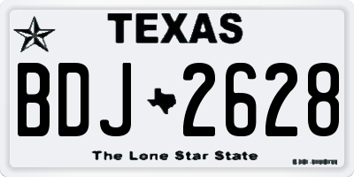 TX license plate BDJ2628