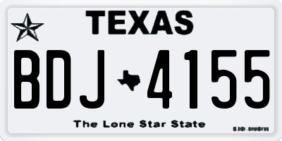 TX license plate BDJ4155