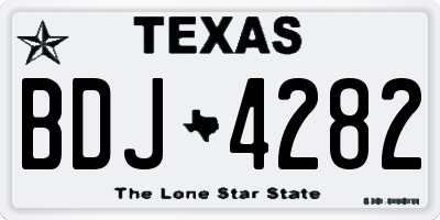 TX license plate BDJ4282