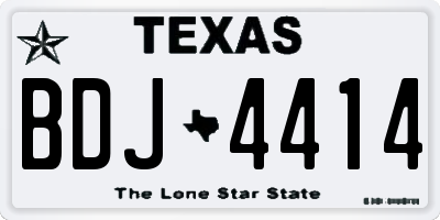 TX license plate BDJ4414