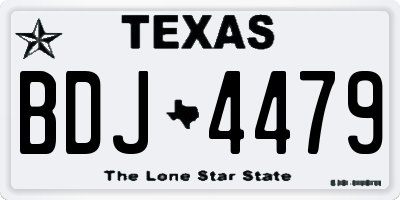 TX license plate BDJ4479