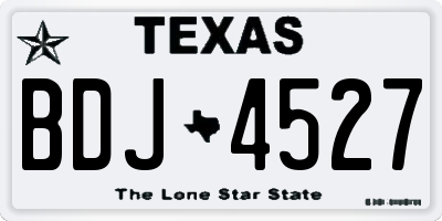 TX license plate BDJ4527