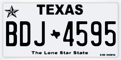 TX license plate BDJ4595