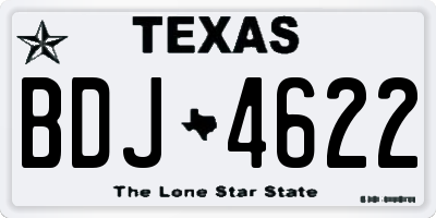 TX license plate BDJ4622