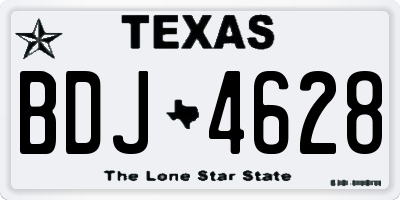 TX license plate BDJ4628