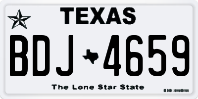 TX license plate BDJ4659