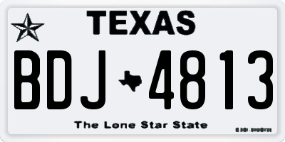 TX license plate BDJ4813
