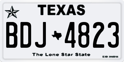 TX license plate BDJ4823