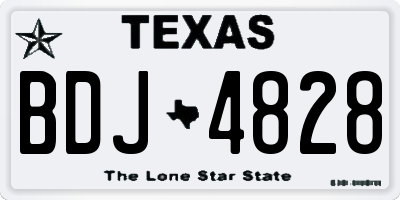 TX license plate BDJ4828