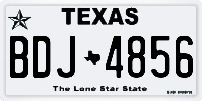 TX license plate BDJ4856