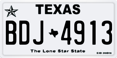 TX license plate BDJ4913