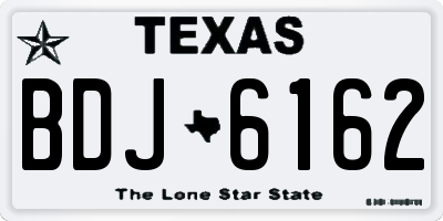 TX license plate BDJ6162