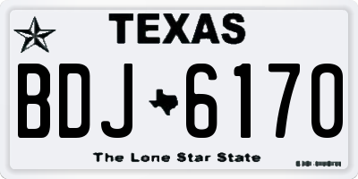 TX license plate BDJ6170