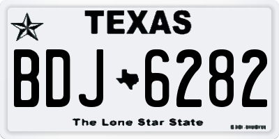 TX license plate BDJ6282