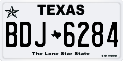 TX license plate BDJ6284