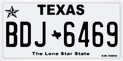 TX license plate BDJ6469