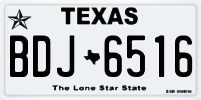 TX license plate BDJ6516