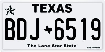 TX license plate BDJ6519