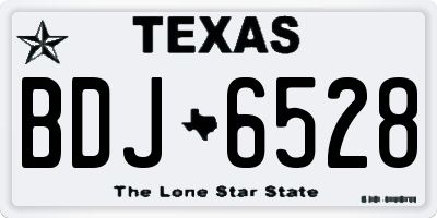TX license plate BDJ6528