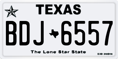TX license plate BDJ6557