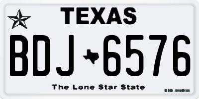 TX license plate BDJ6576