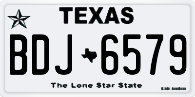 TX license plate BDJ6579