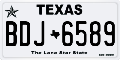 TX license plate BDJ6589