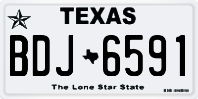 TX license plate BDJ6591