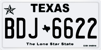 TX license plate BDJ6622
