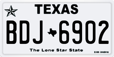TX license plate BDJ6902