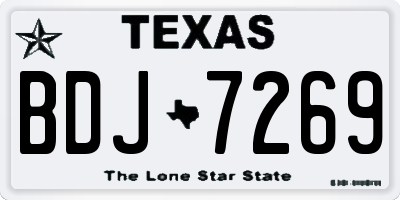 TX license plate BDJ7269