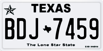 TX license plate BDJ7459