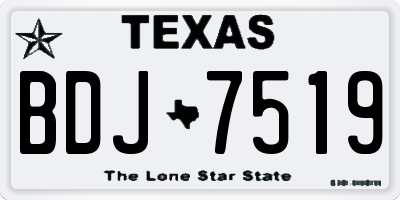 TX license plate BDJ7519