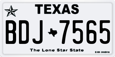TX license plate BDJ7565