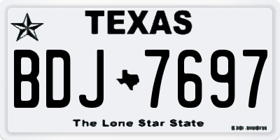 TX license plate BDJ7697