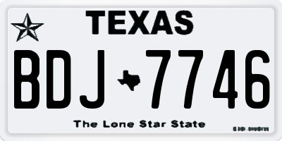 TX license plate BDJ7746