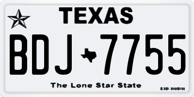 TX license plate BDJ7755