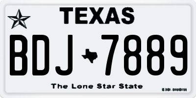 TX license plate BDJ7889