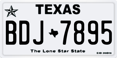 TX license plate BDJ7895