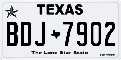 TX license plate BDJ7902