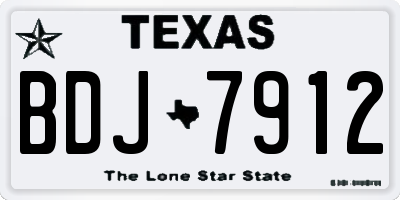 TX license plate BDJ7912