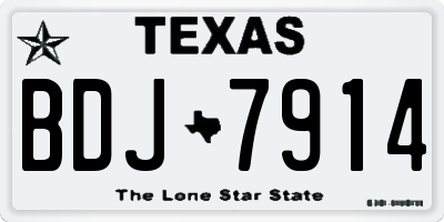 TX license plate BDJ7914