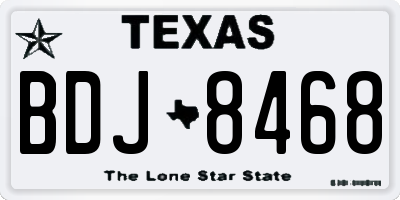 TX license plate BDJ8468
